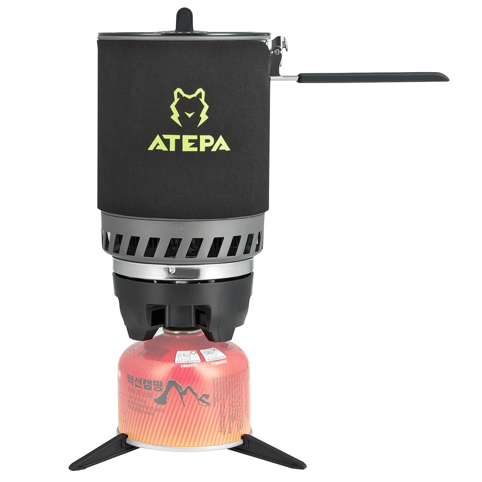 ATEPA Portable Backpacking Stove 0.9L/1.8L