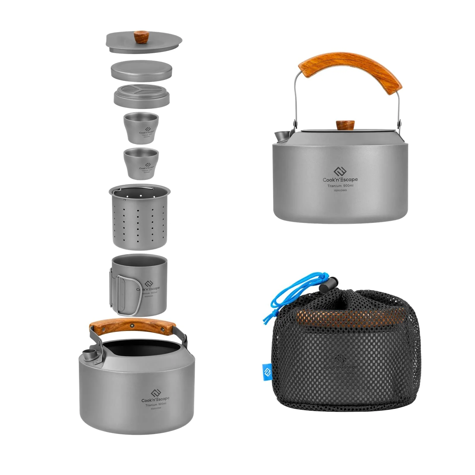 Cook'n'Escape Titanium Coffee & Tea Set Pro