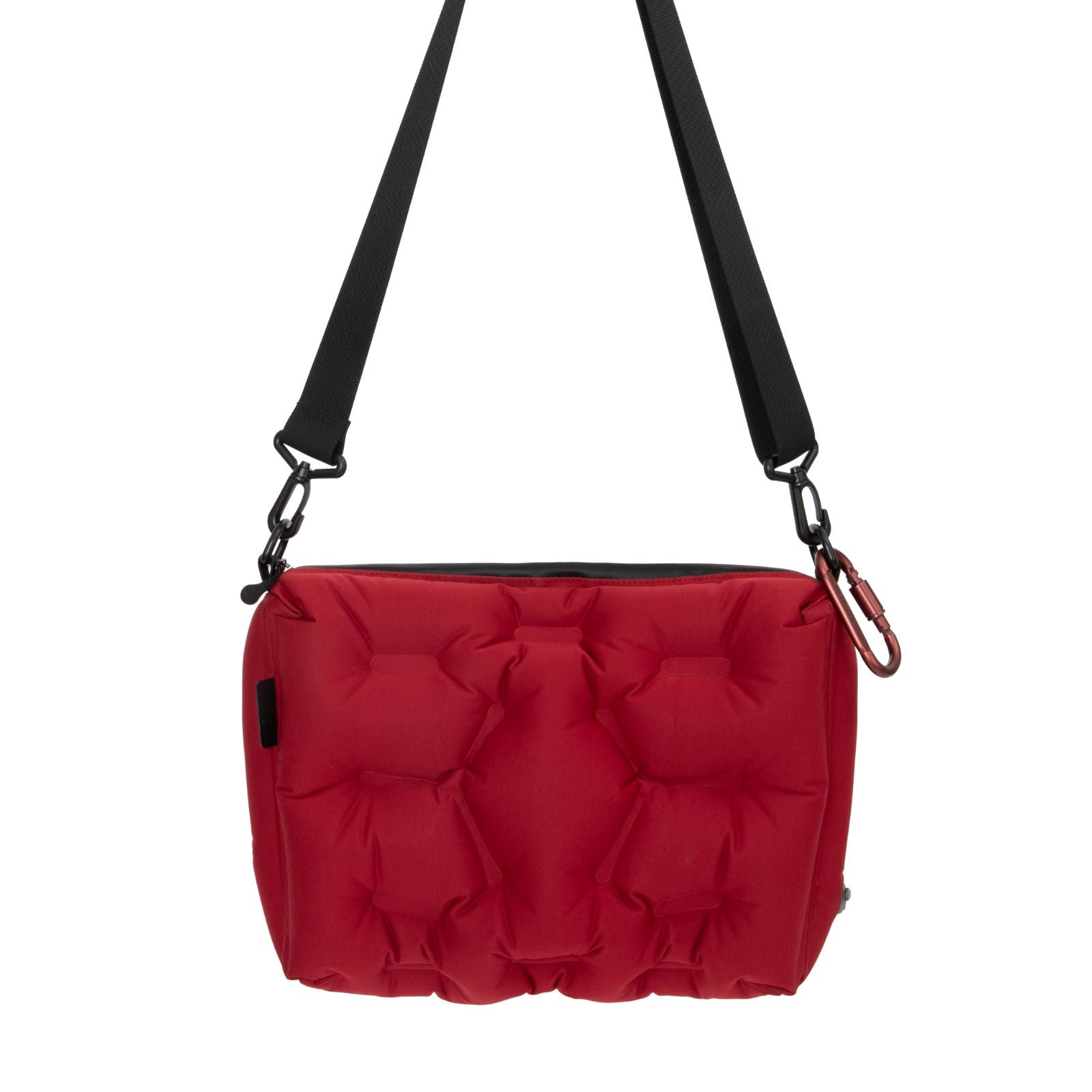 Atepa Cloud Air red inflatable utility bag in messenger mode red