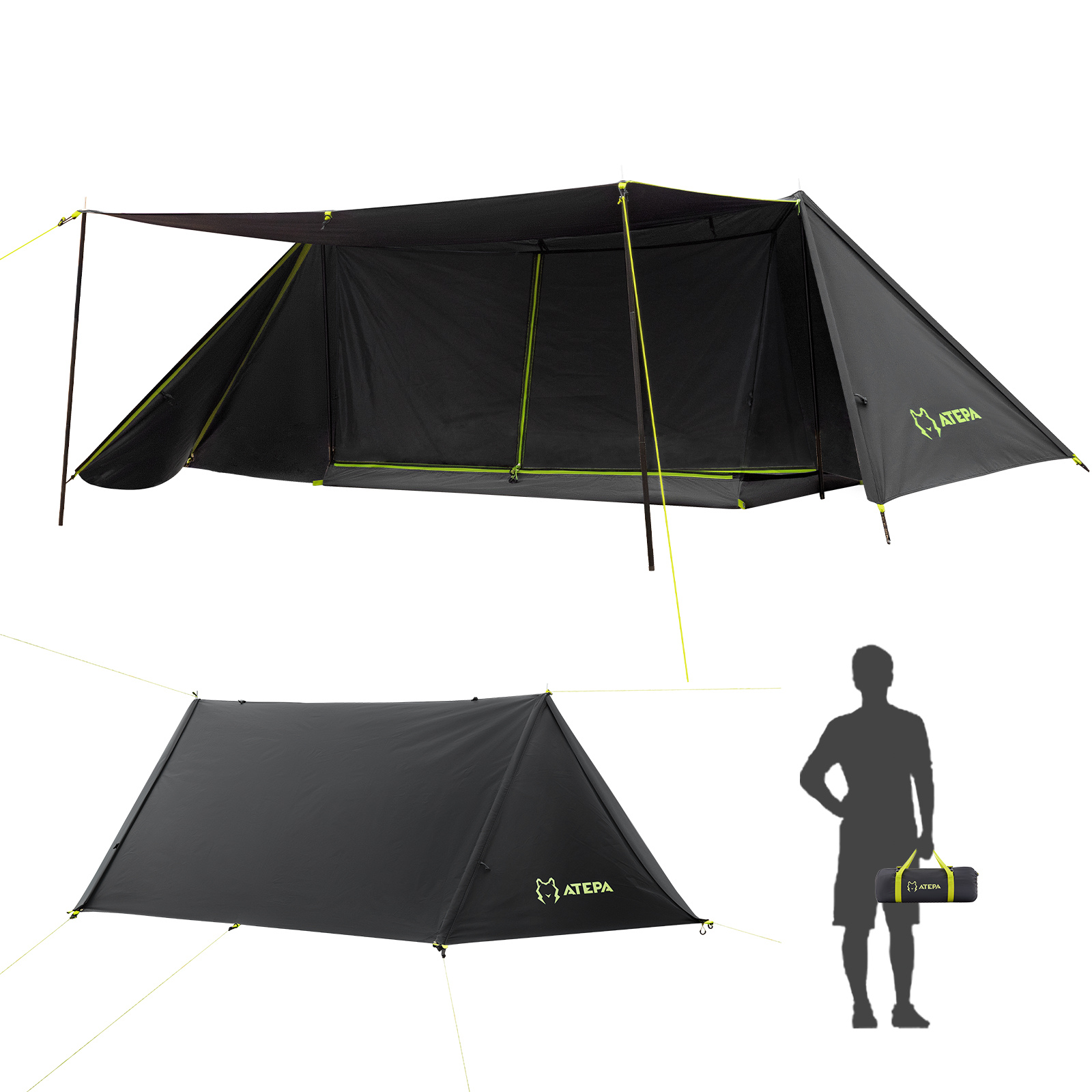 Atepa 1-person trekking tent windproof tent