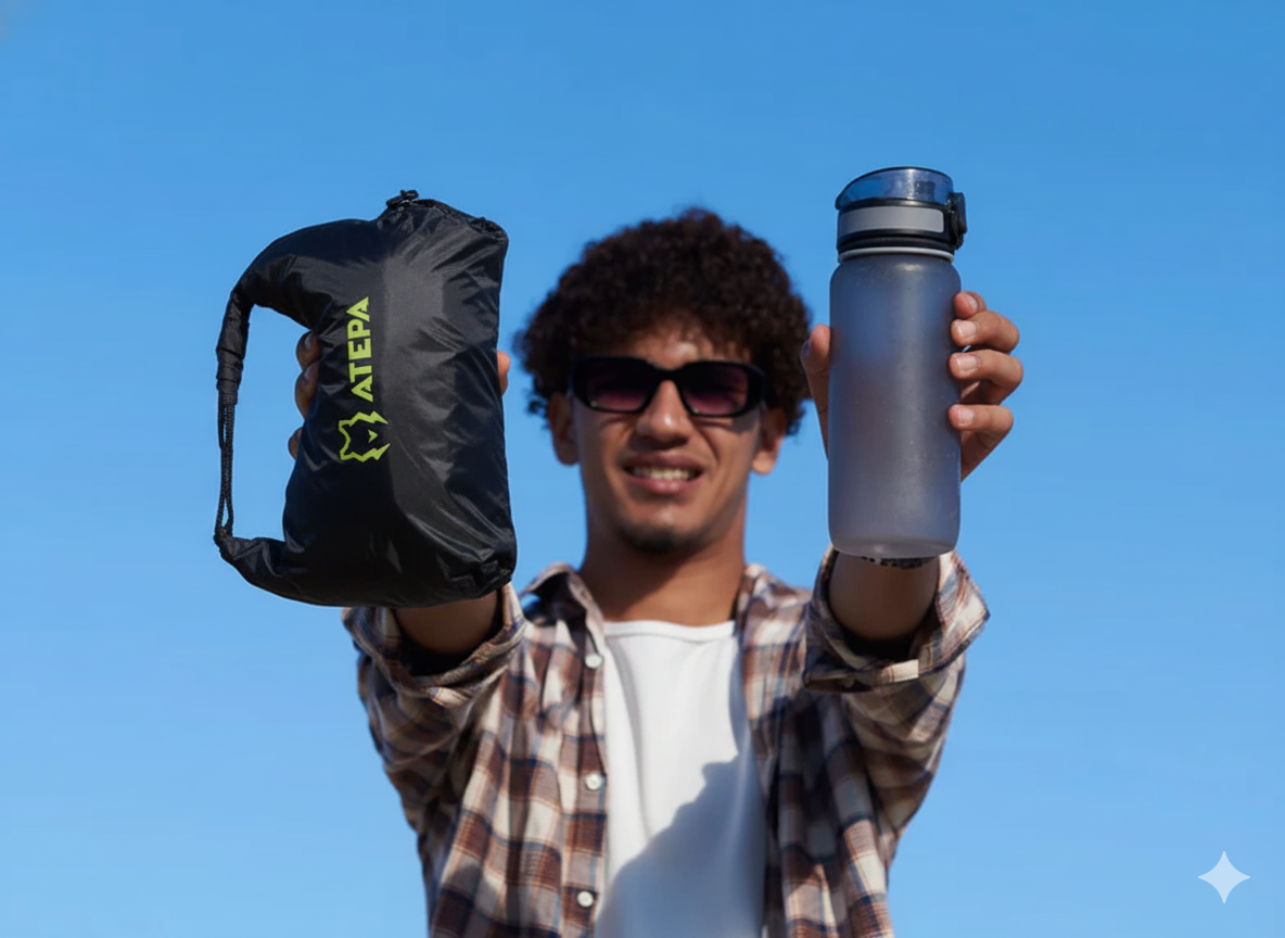 ATEPA Black Ultralight Self Inflating Sleeping Pad
