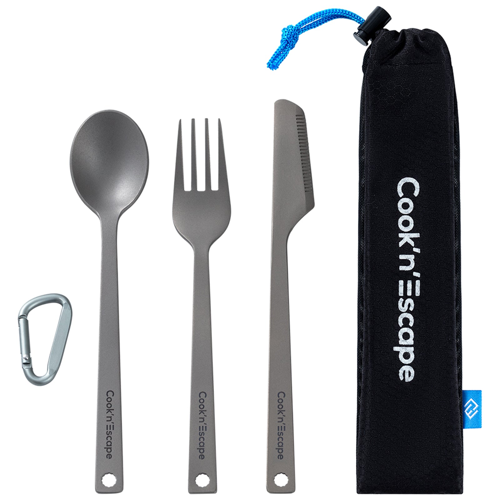 3-Piece Multi-Function Titanium Durable Cutlery Set