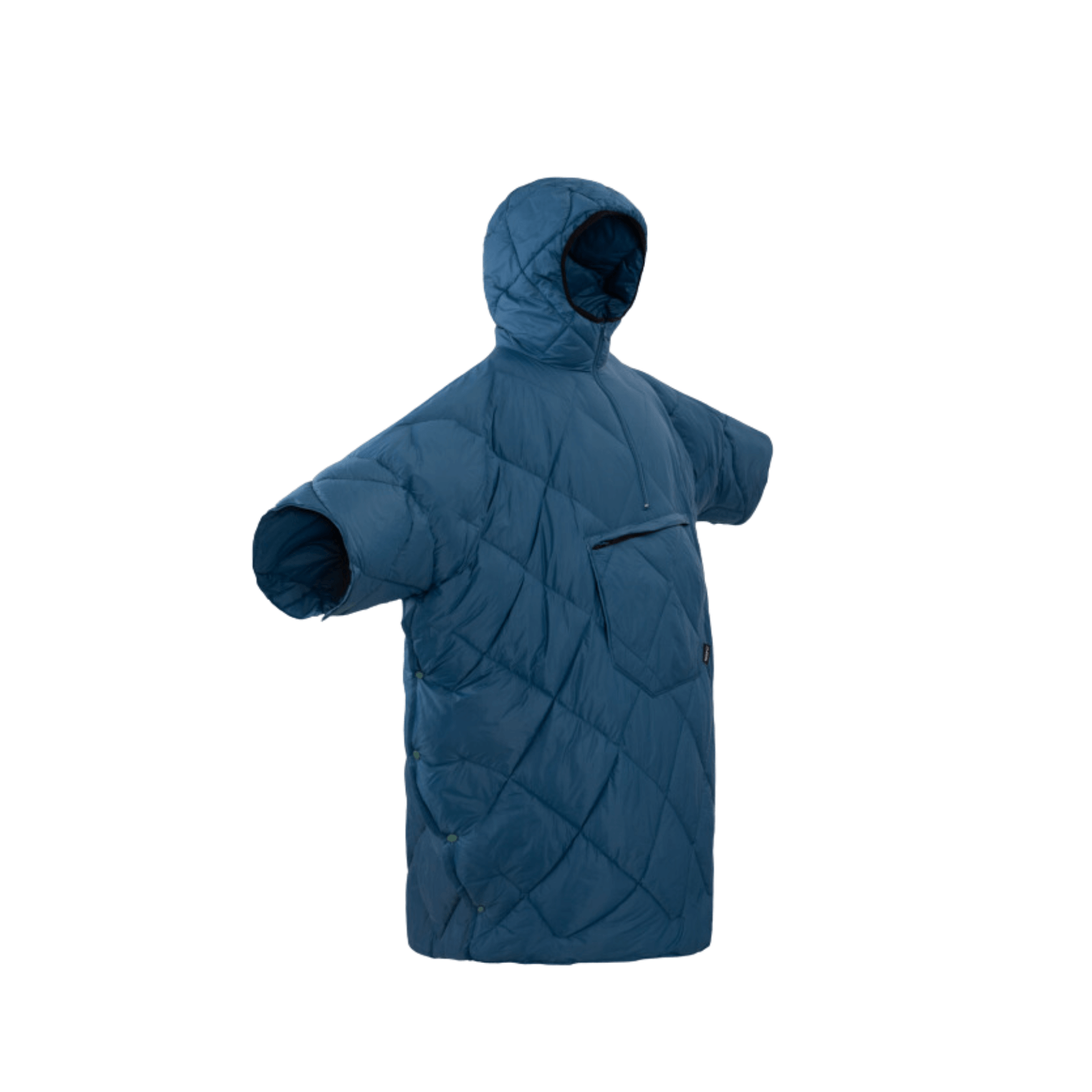 Multifunctional Camping Poncho Wearable Sleeping Bag Blue