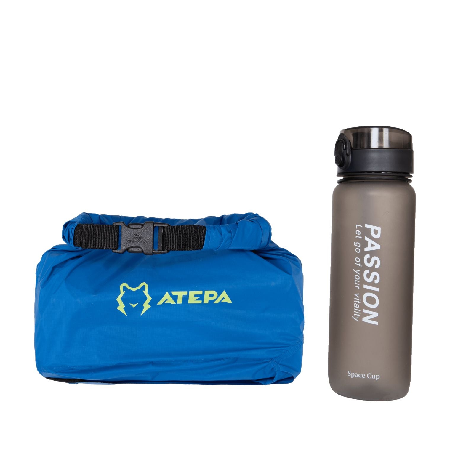 ATEPA self inflating sleeping pad navy for trekking and hiking