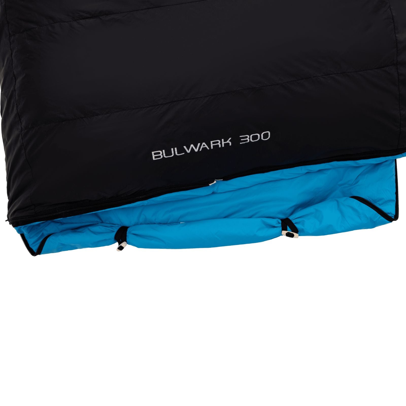 ATEPA down sleeping bag packed inside its compression carry bag