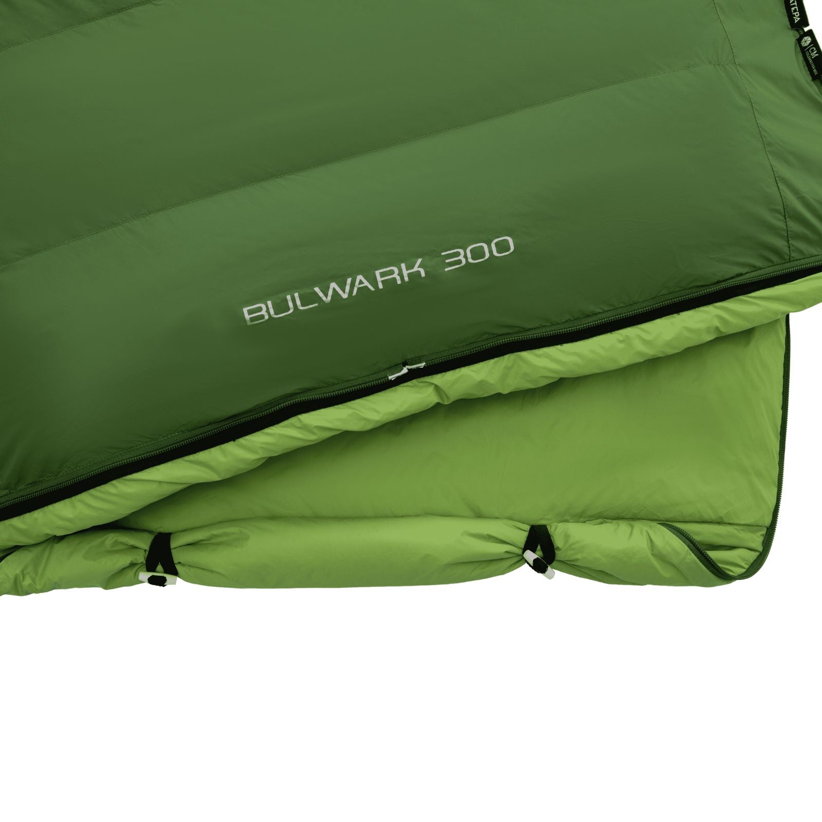 ATEPA 3-in-1 Down Sleeping Bag With Hood BULWARK Green 54°F to 27°F