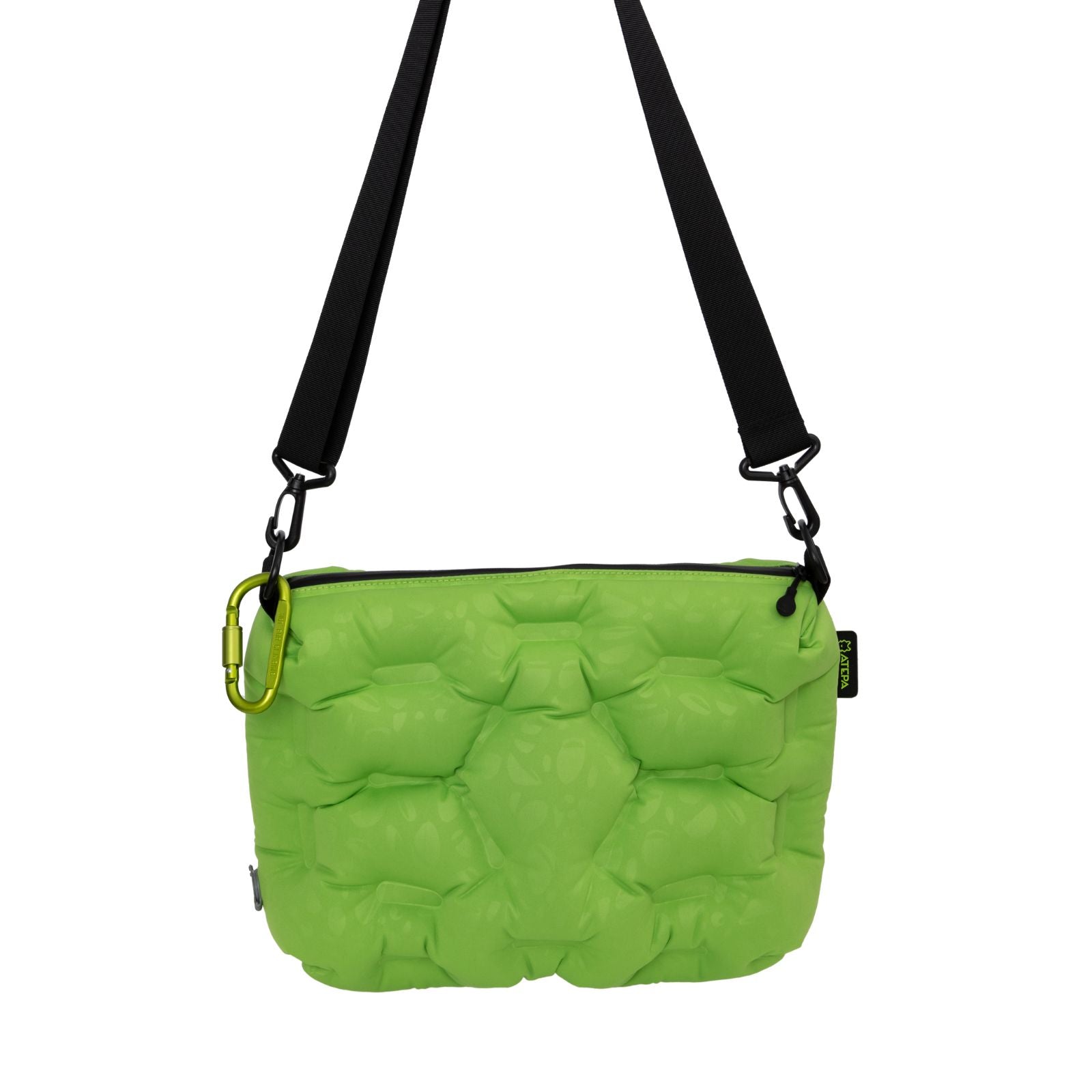 Atepa Cloud Air inflatable utility bag in messenger mode green