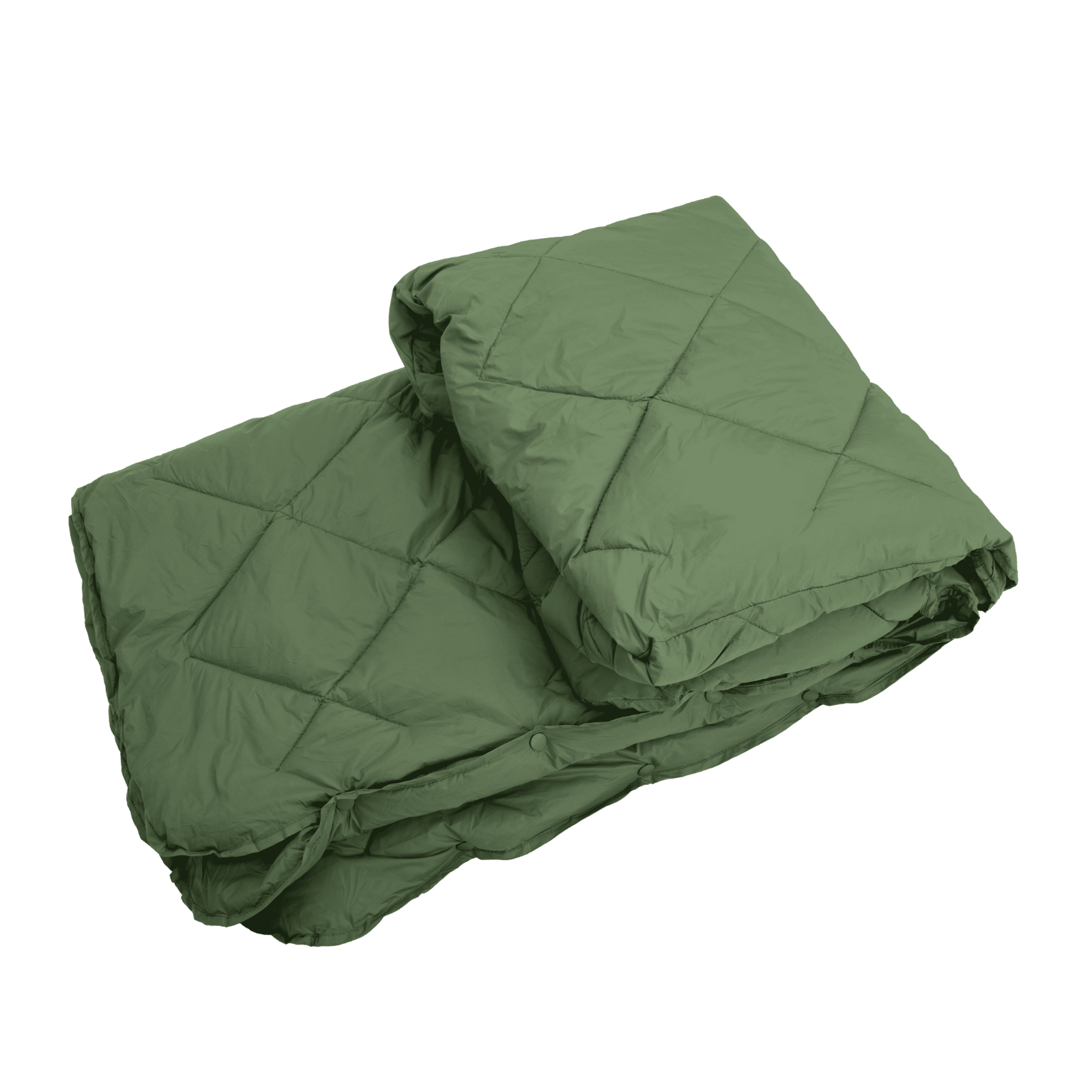 Poncho Blanket green model offering warmth and function