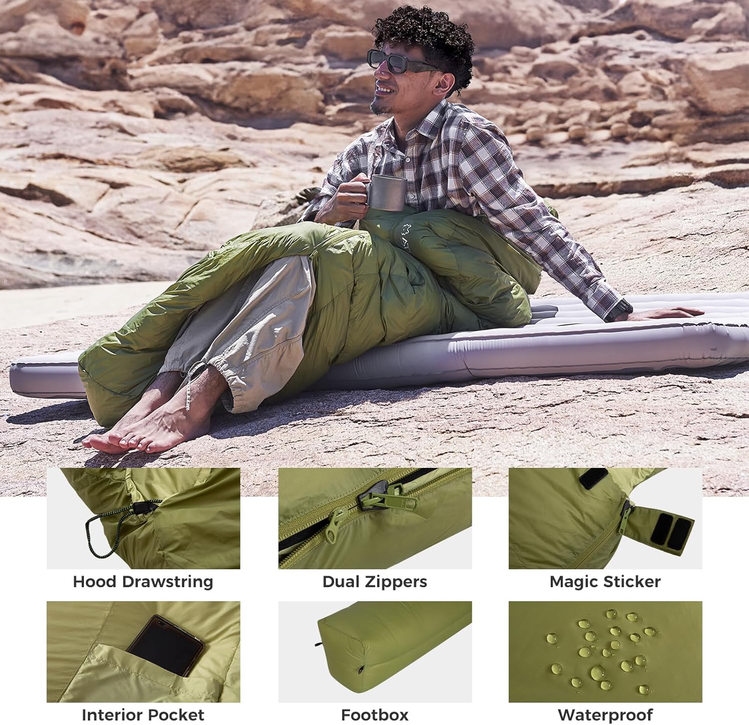 Lightweight Sleeping Bag for all-season camping adventures