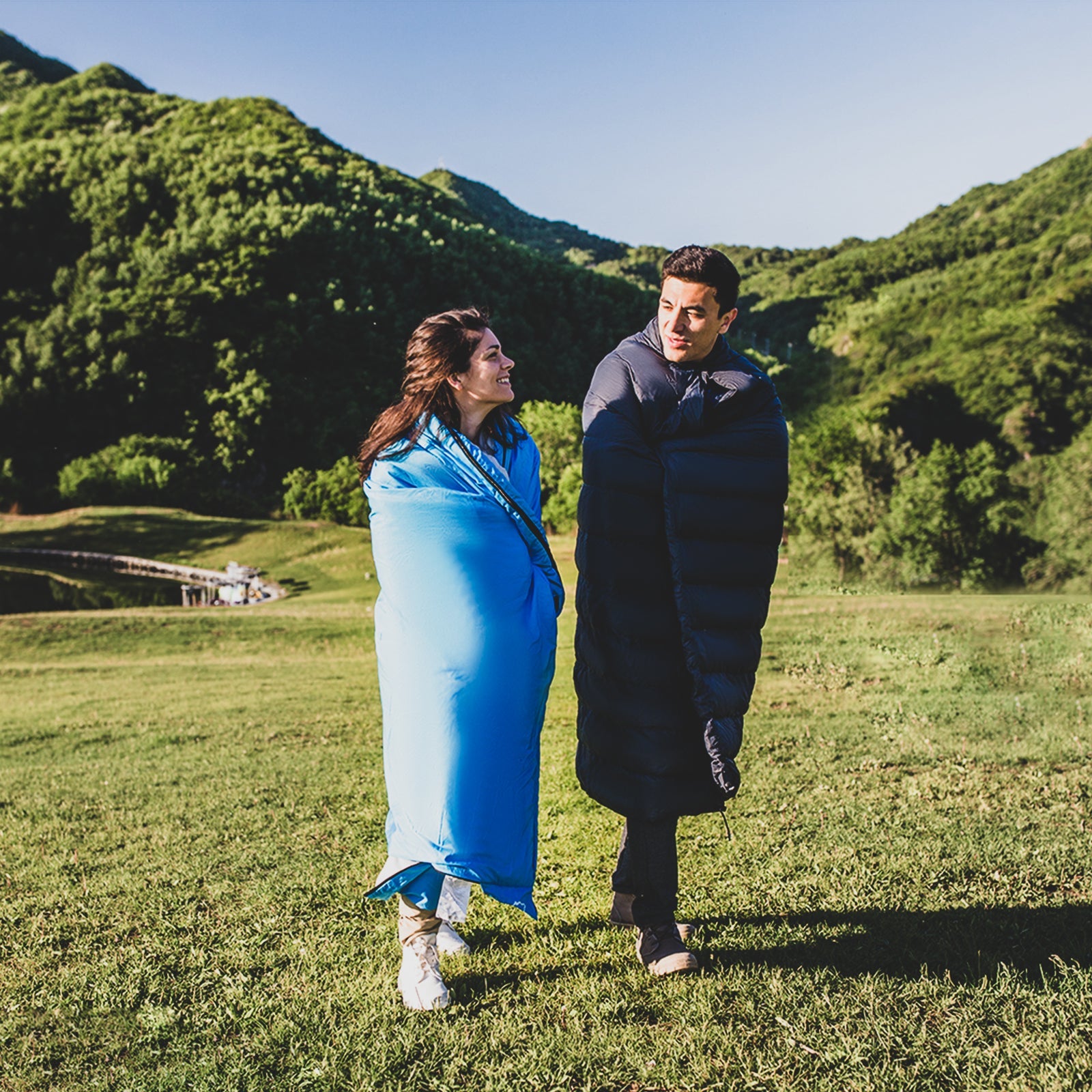 ATEPA Down Blanket Waterproof Wearable Compact Blanket