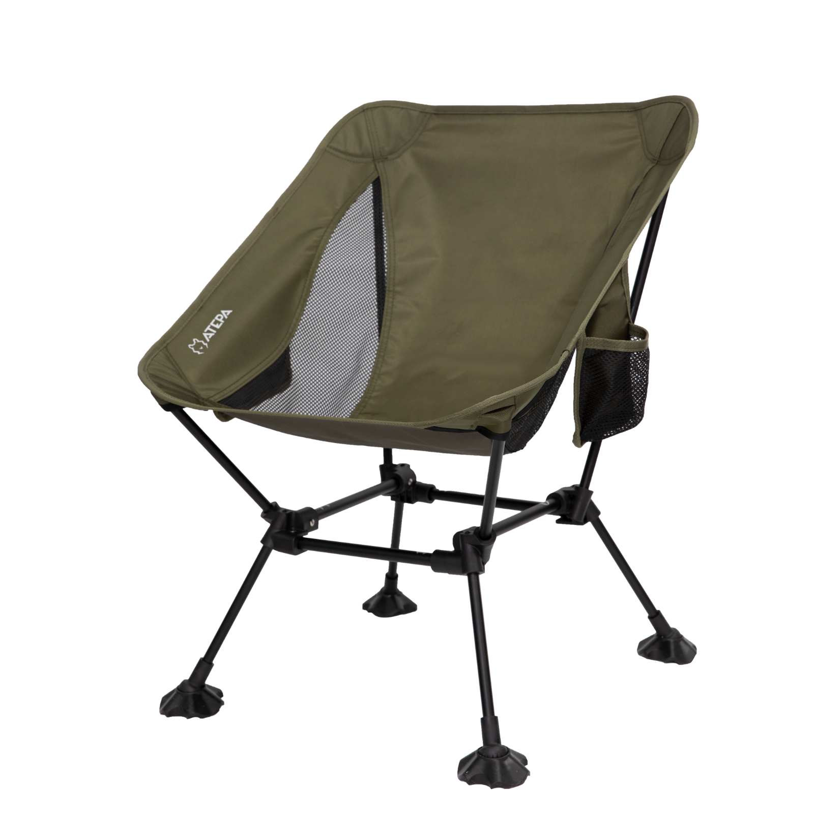 Armygreen Tall Chair for Outdoor Camping and Hiking