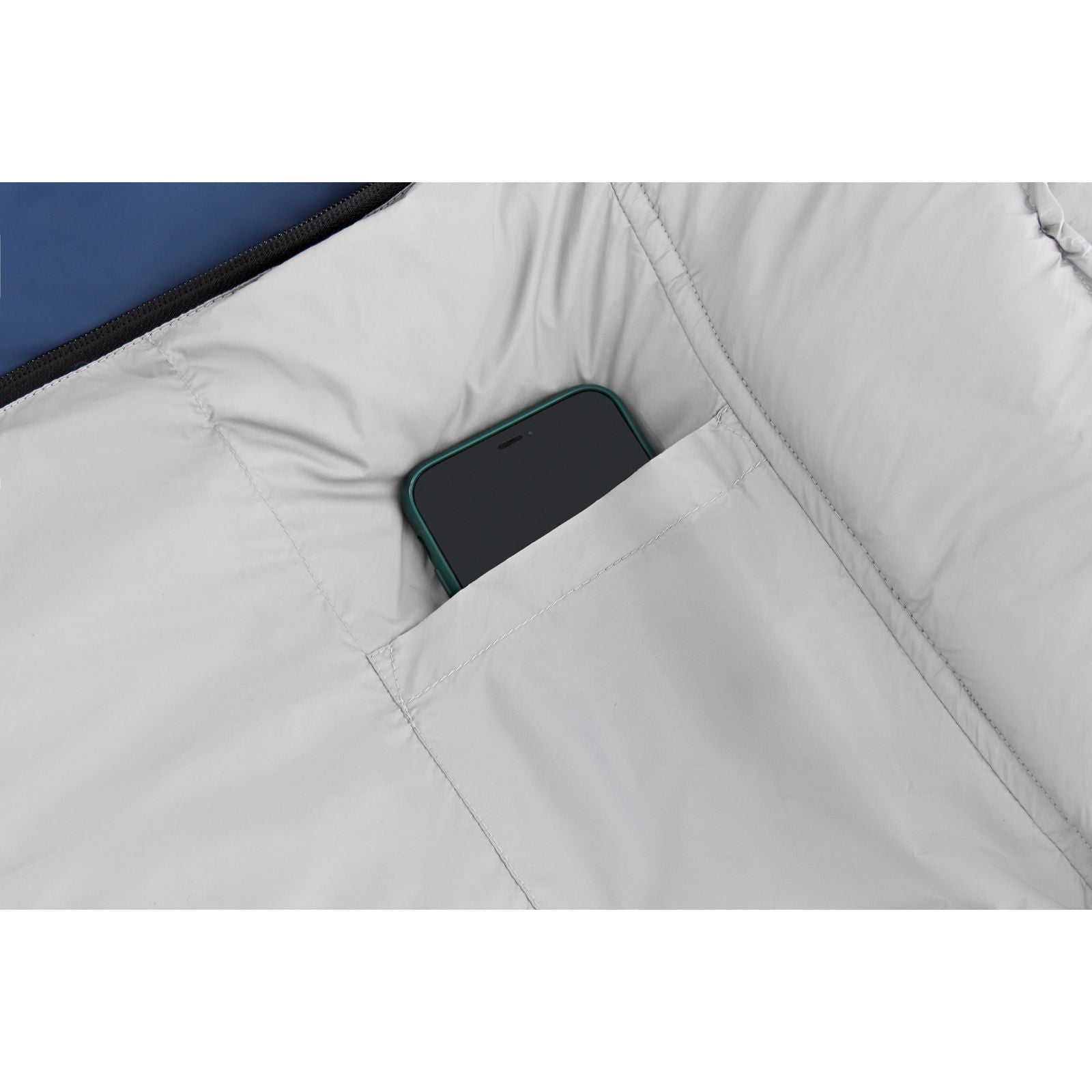 ATEPA Navy Waterproof Sleeping Bag with double zipper closure