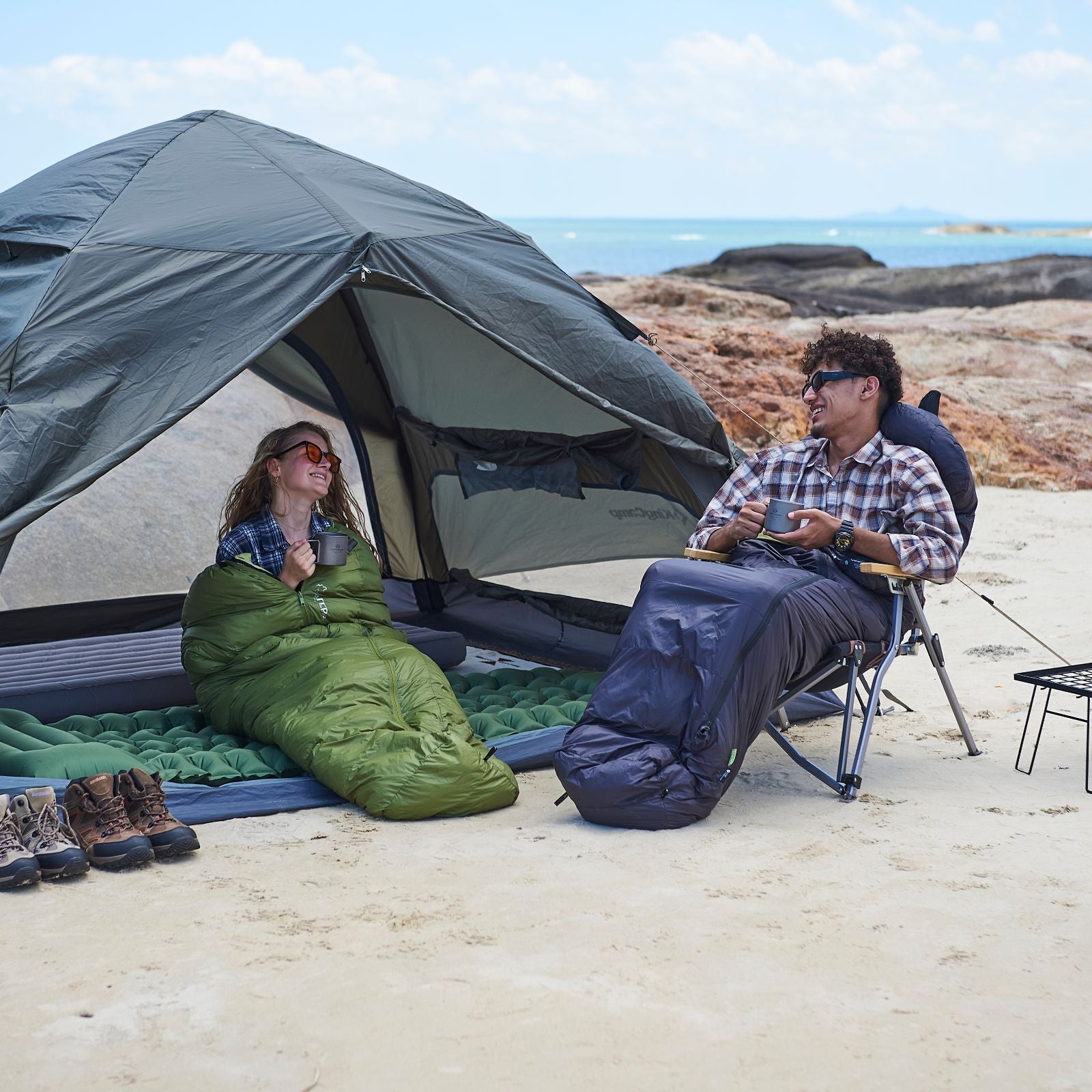 Coldmaster Down Mummy Sleeping Bag 9℉ / 42.8℉ Green