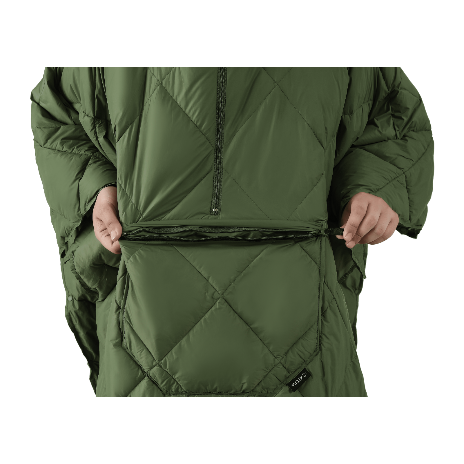 Green Camping Blanket easy to store and lightweight