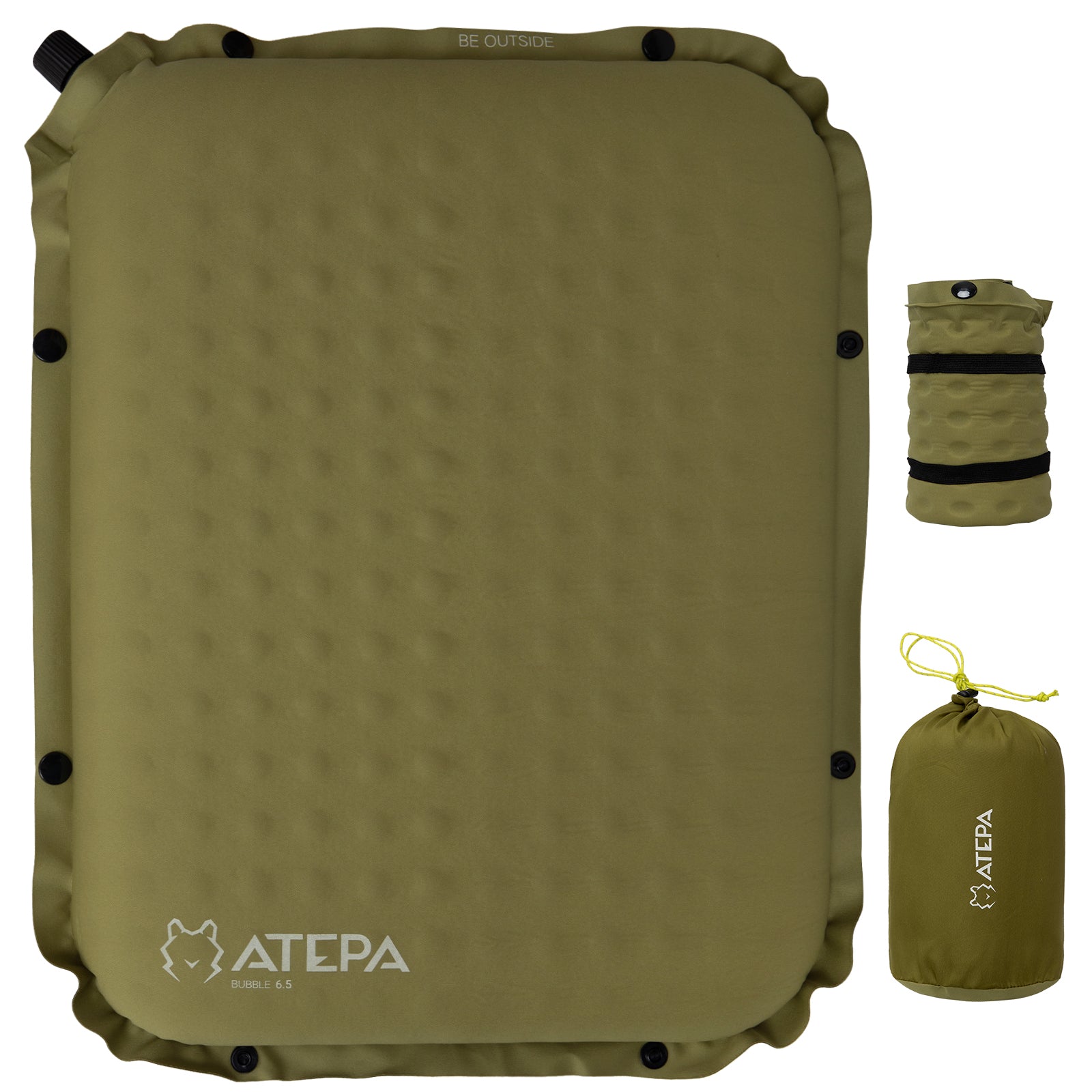 X-Large Inflatable Seat Cushion Lightweight with Memory Foam BUBBLE 6.5