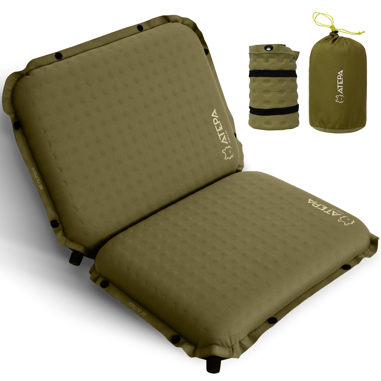 X-Large Inflatable Seat Cushion Lightweight with Memory Foam BUBBLE 6.5
