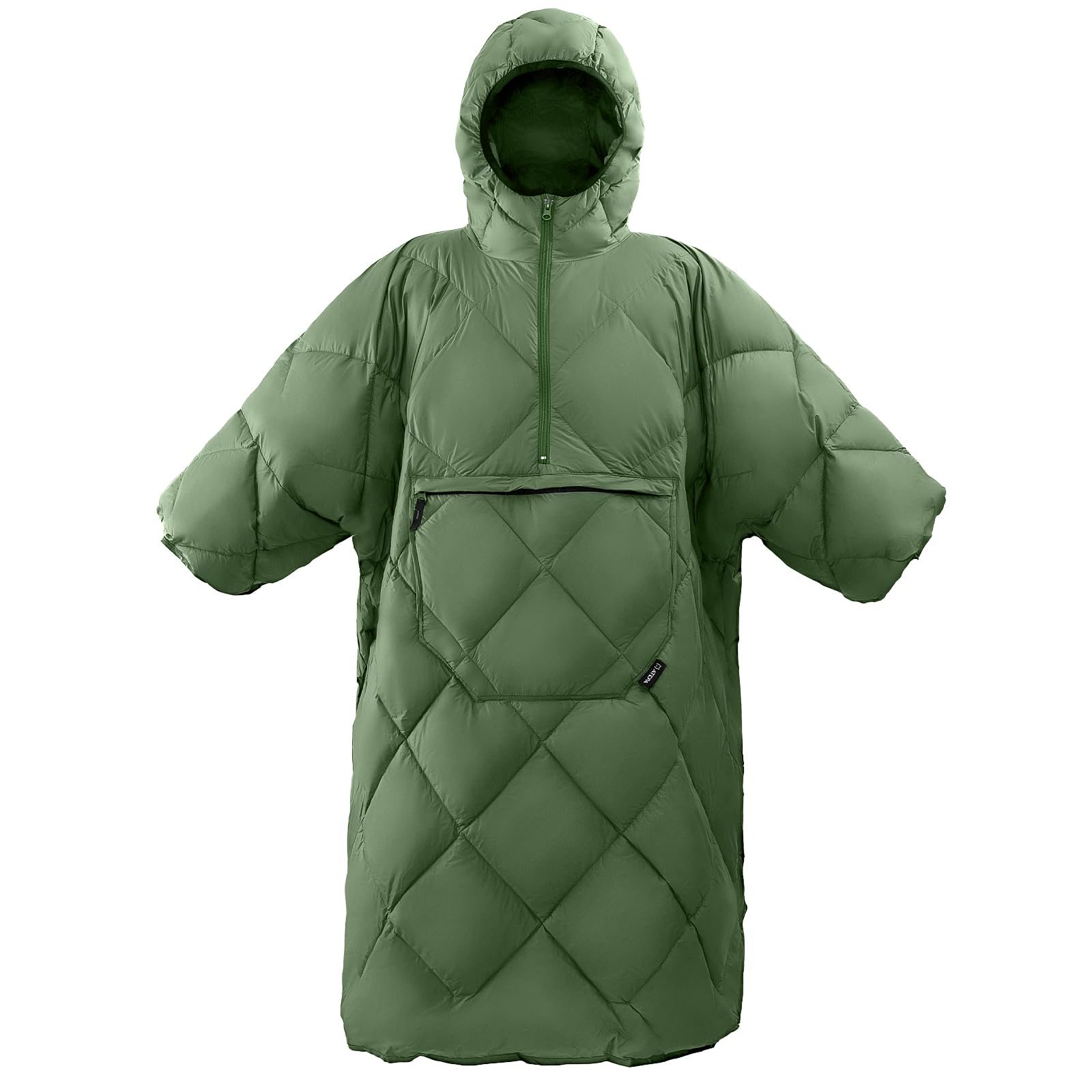 ATEPA Wearable Sleeping Bag, multifunctional poncho and ultralight sleeping bag Greeen