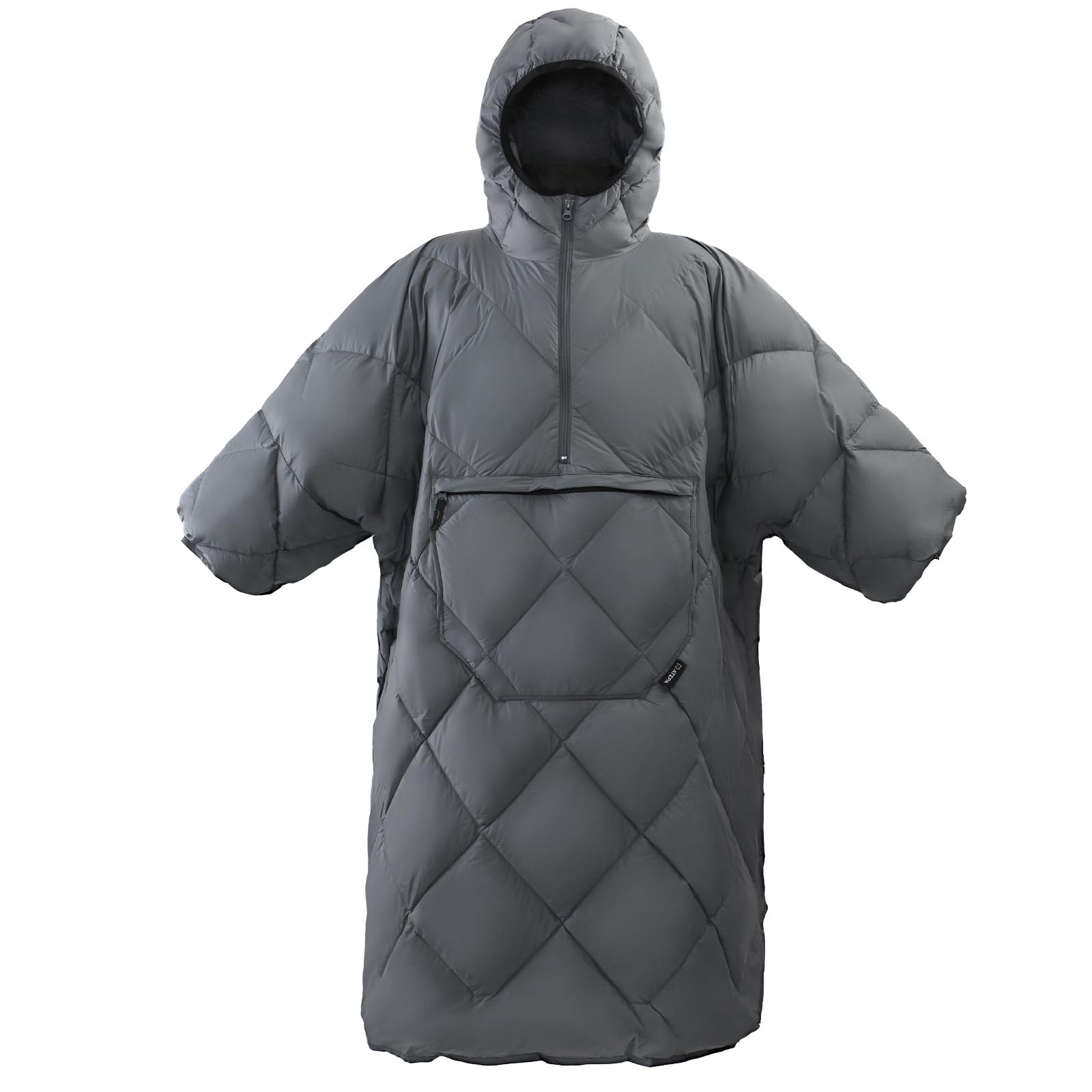Multifunctional Camping Poncho Wearable Sleeping Bag Blue