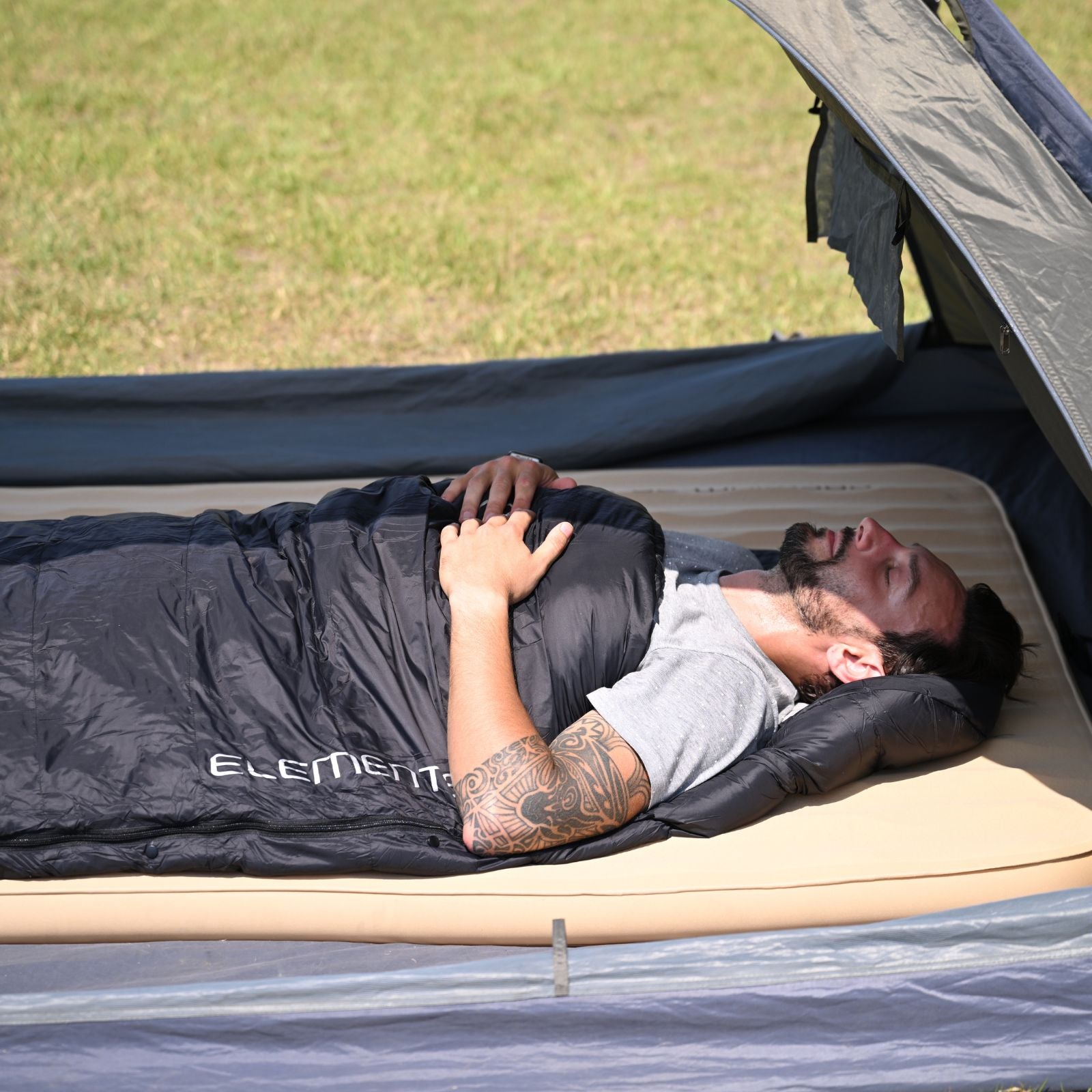 Navy Waterproof Sleeping Bag ideal for outdoor exploration