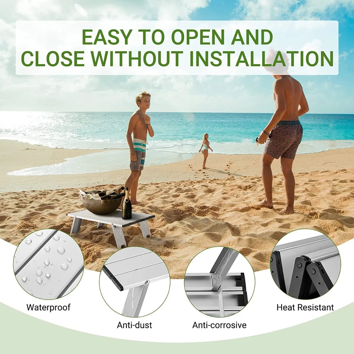 ATEPA Alunium Table Ultralight Compact for Camping