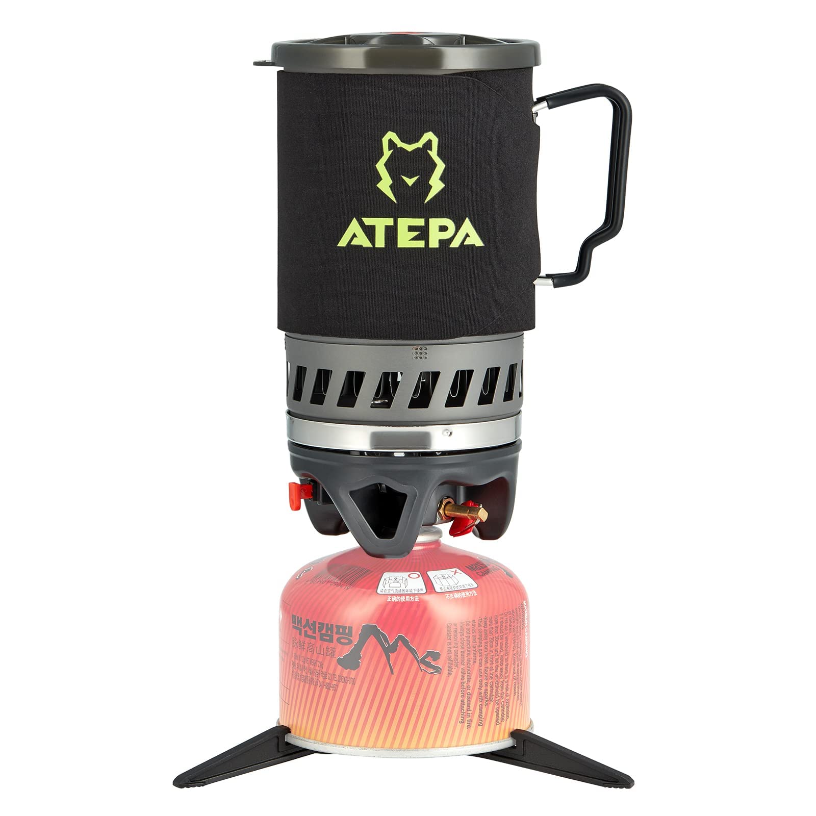 ATEPA Portable Backpacking Stove 0.9L/1.8L