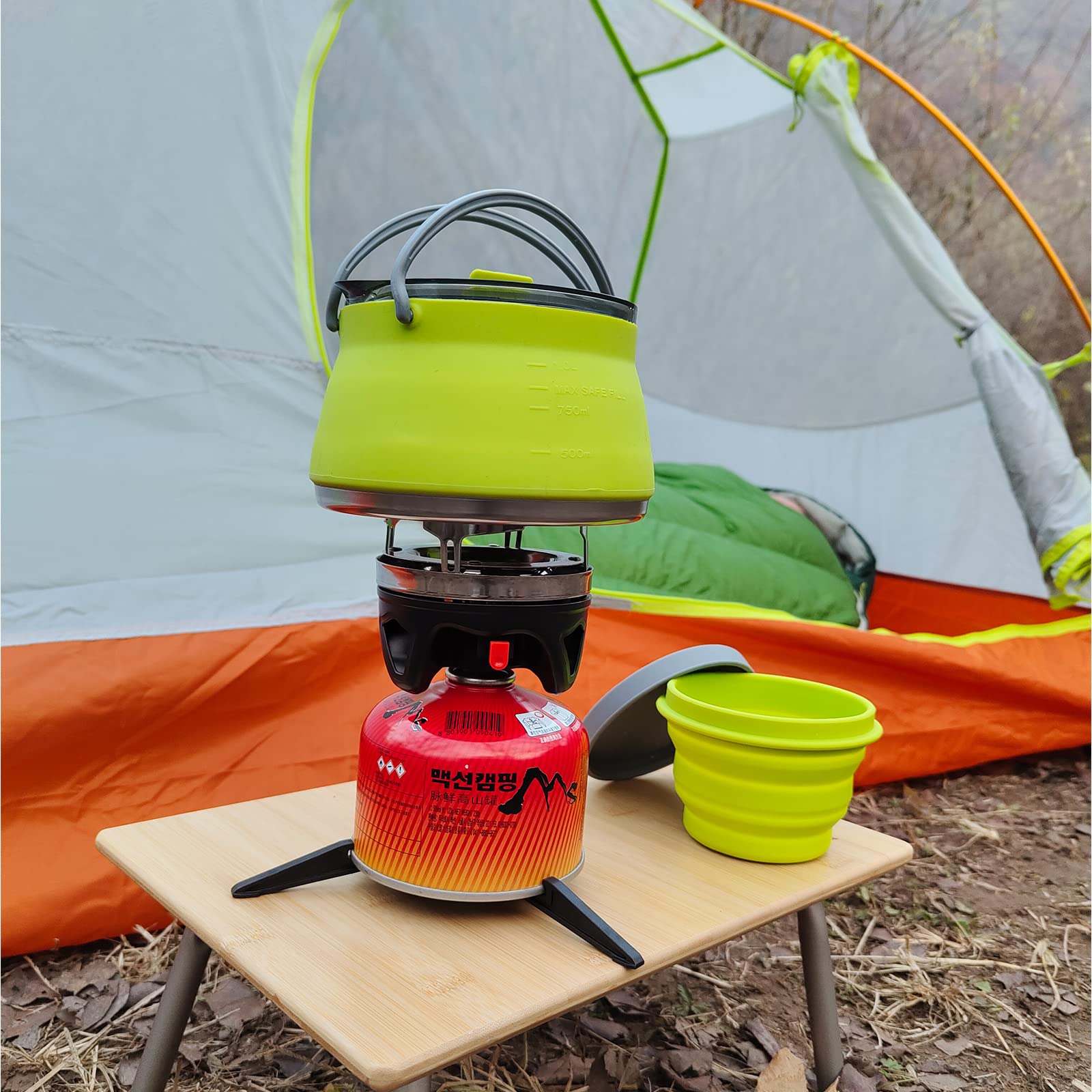 ATEPA Portable Backpacking Stove 0.9L/1.8L