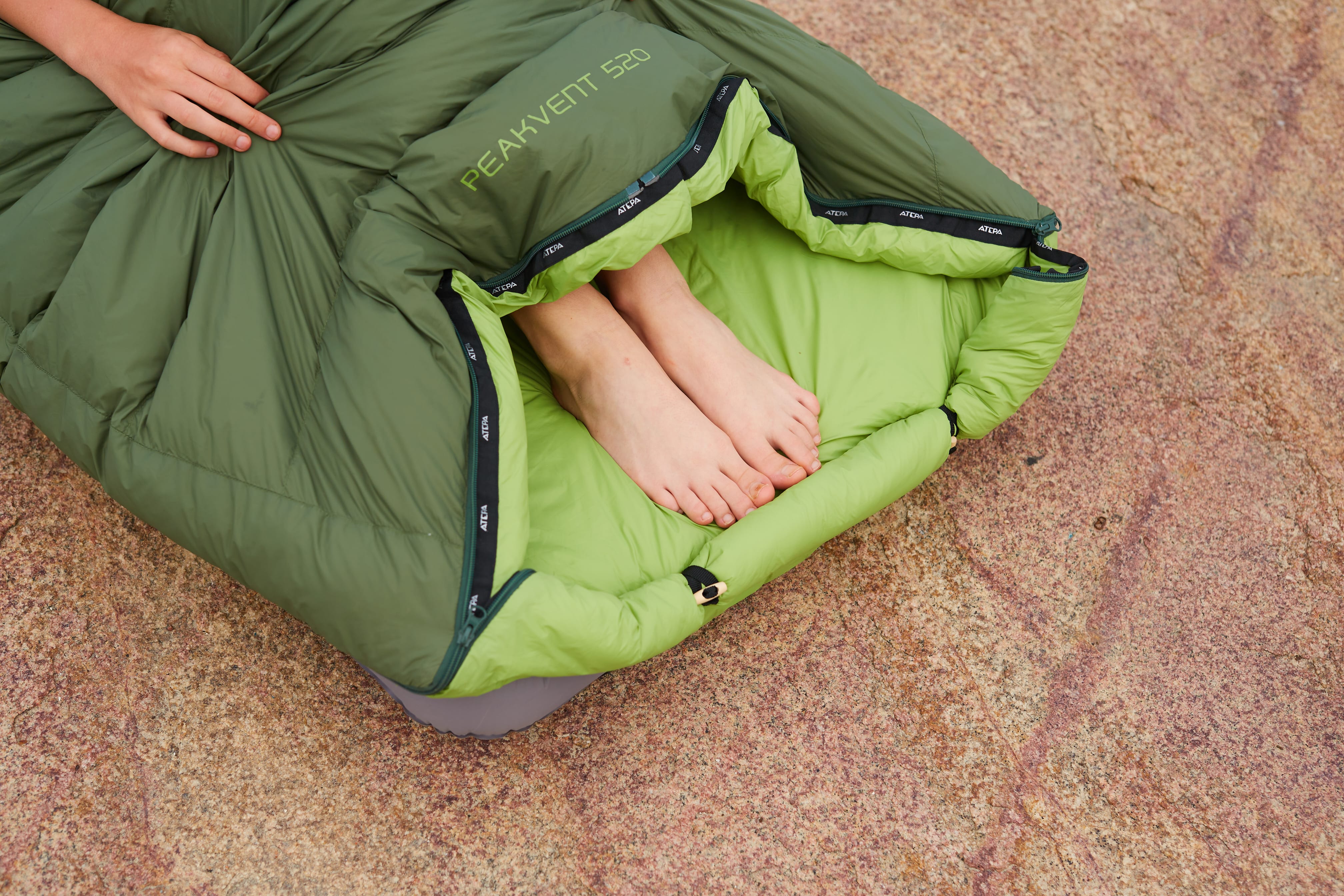 ATEPA 3-in-1 Backpacking Sleeping Bag Down Sleeping Bag 44.6°F to 10.4°F