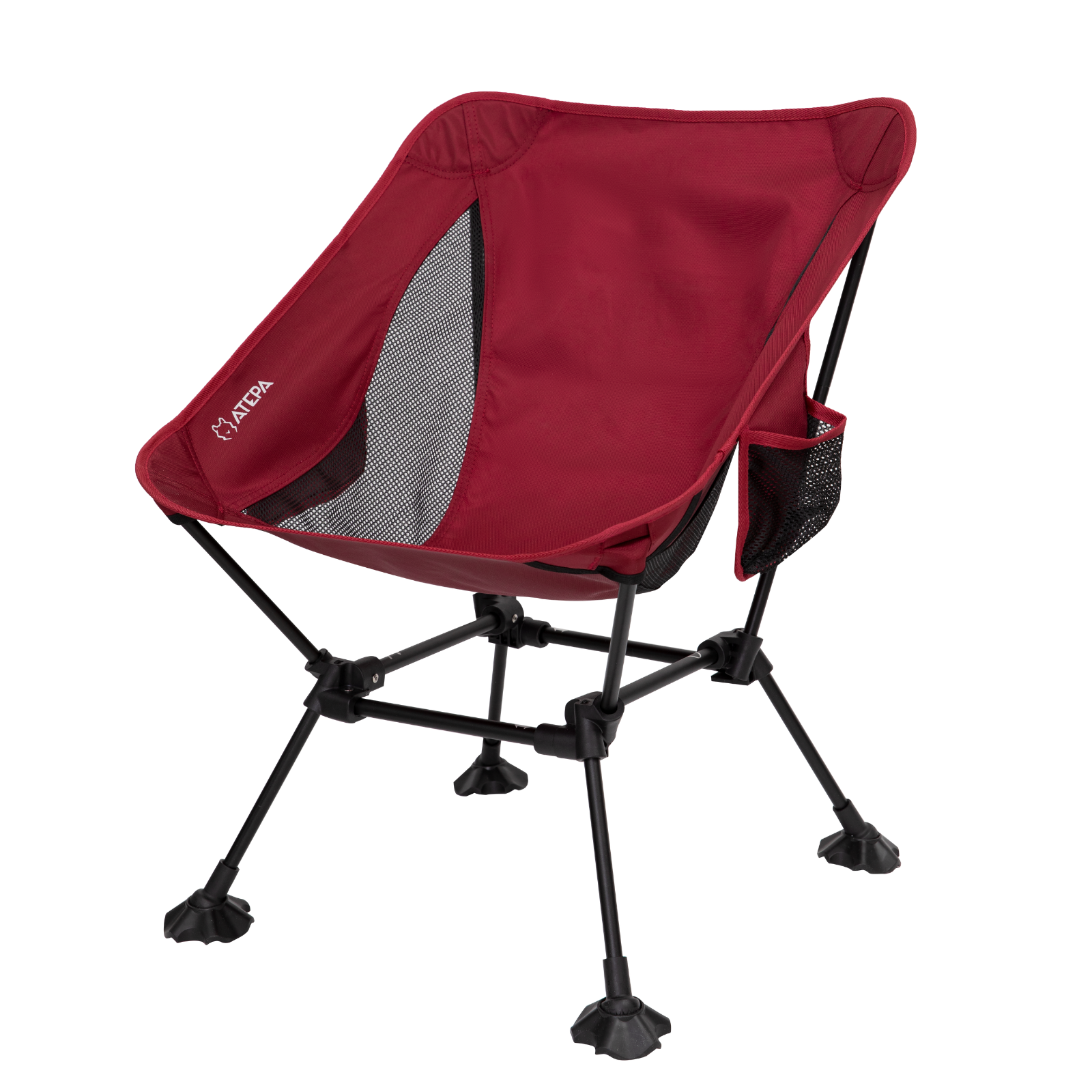 ATEPA Klappbarer Campingstuhl, ultraleicht, quadratisch, hoher Stuhl (2er-Pack)