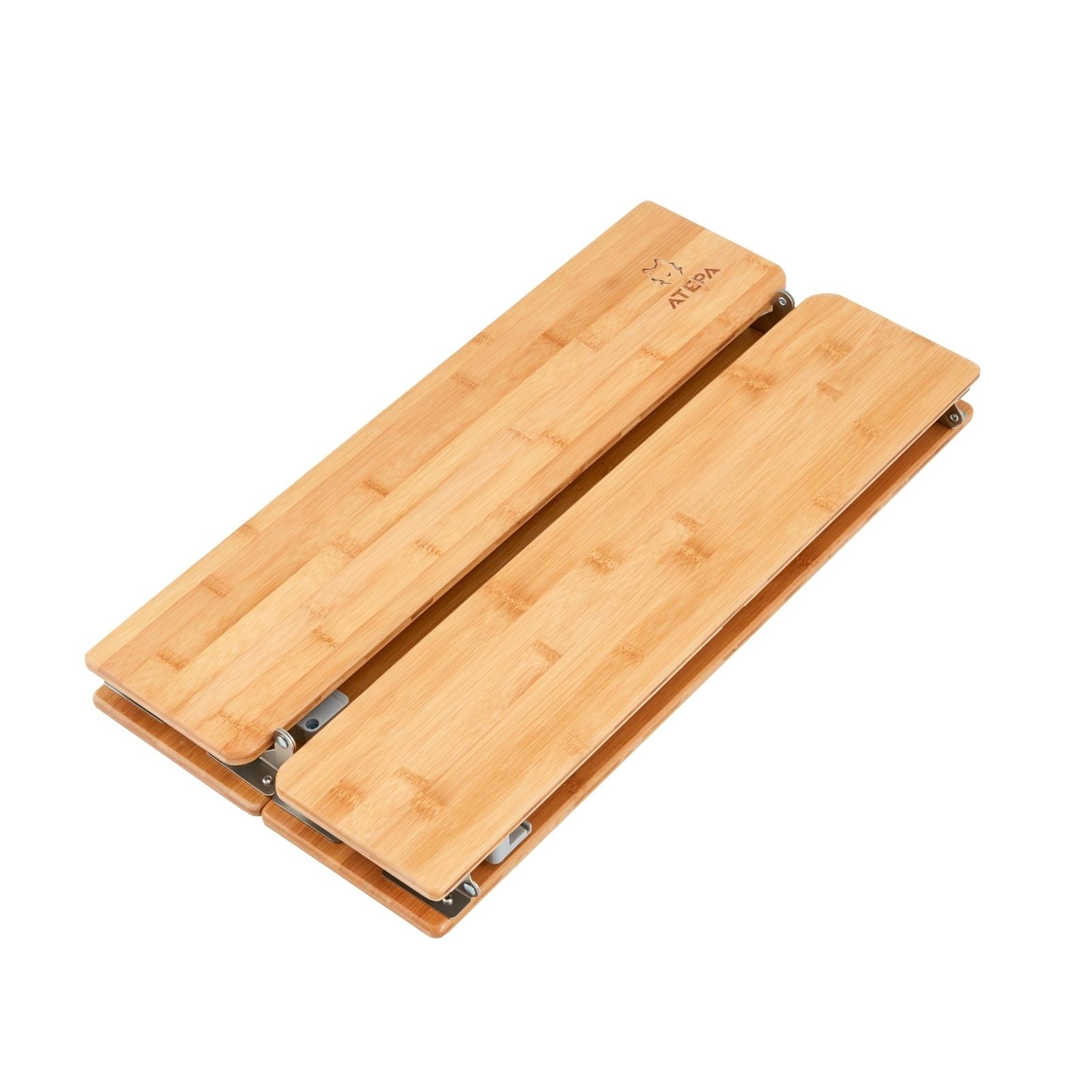 ATEPA Faltbarer quadratischer Campingtisch aus Bambus 6060