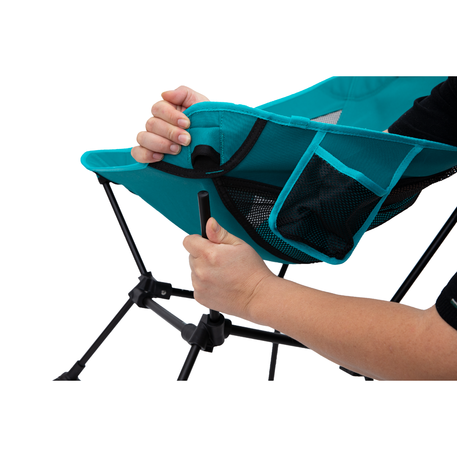 Chaise de camping pliable ATEPA ultralégère et carrée (lot de 2)