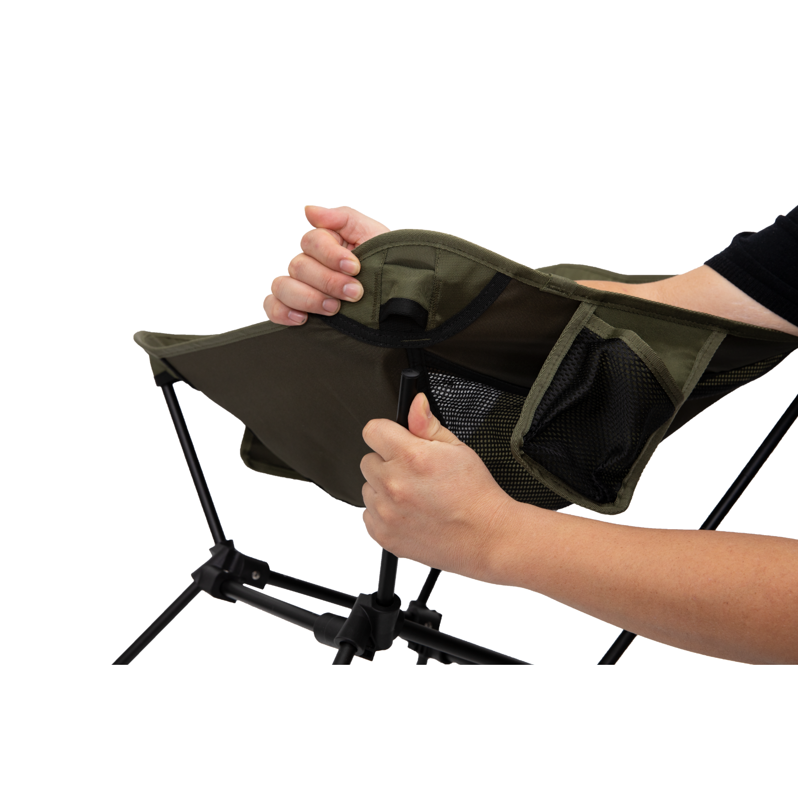 Chaise de camping pliable ATEPA ultralégère et carrée (lot de 2)
