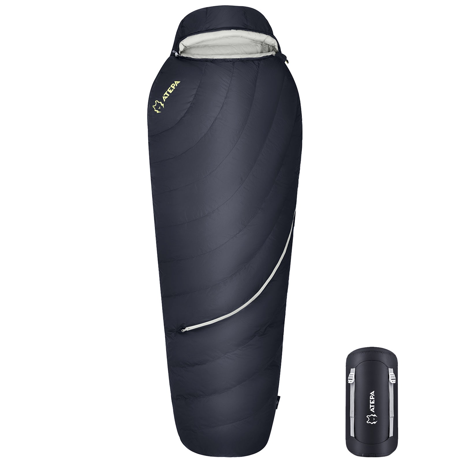 Sac de couchage momie ATEPA en duvet 16°F / 48°F