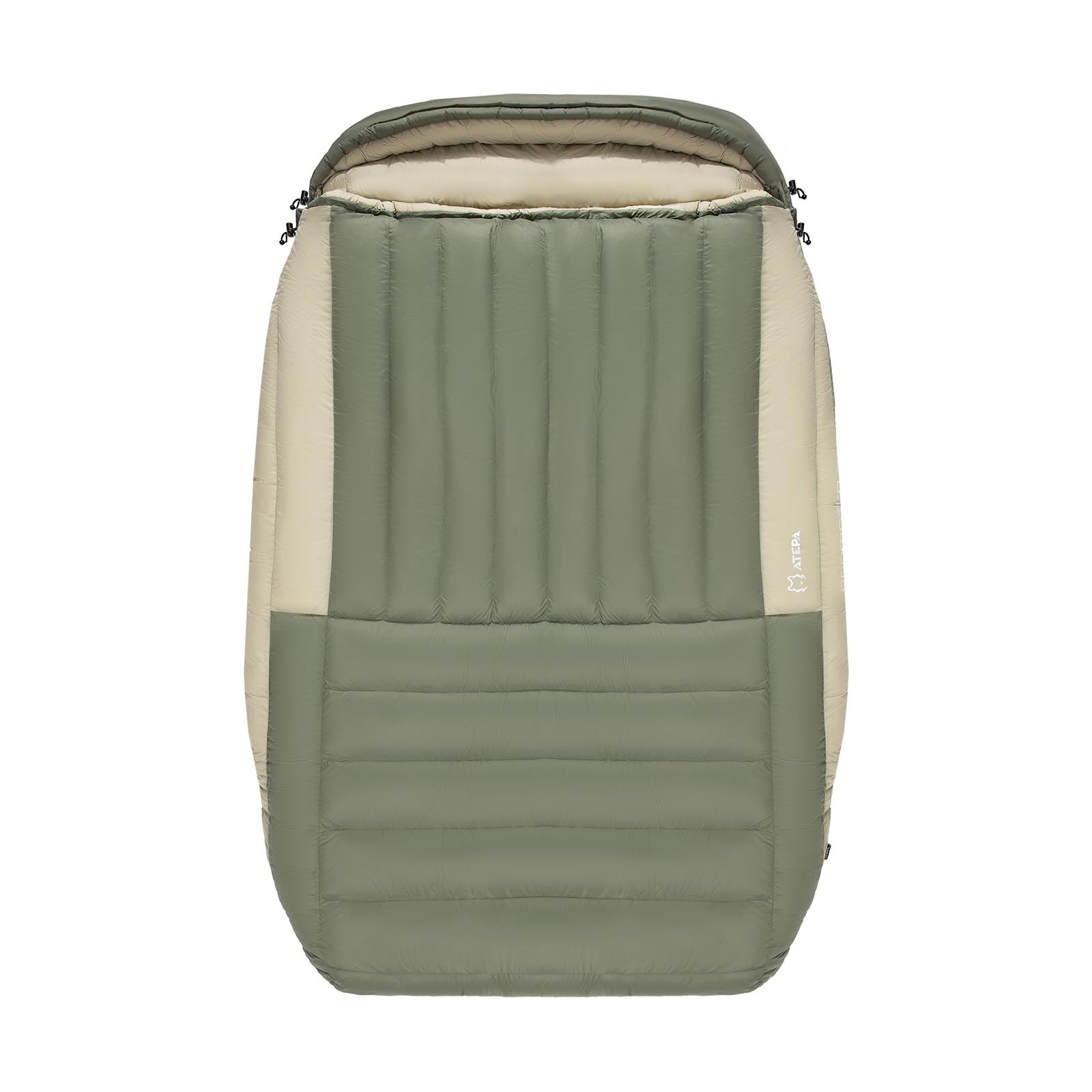 ATEPA 2 Person Down Mummy Sleeping Bag For Winter Camping -32.5℉ / 17.6℉