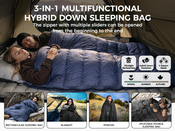 ATEPA Coldmaster™ Down Sleeping Bag 30°F | Ultralight & Warm