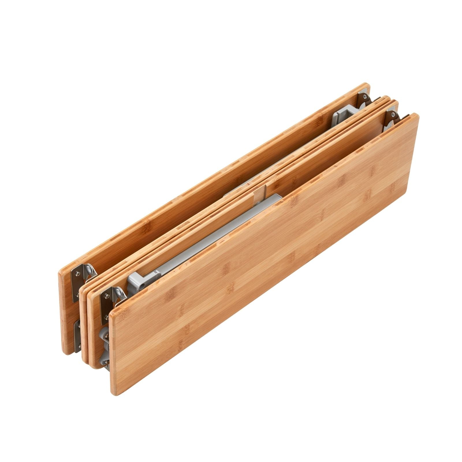 ATEPA Faltbarer quadratischer Campingtisch aus Bambus 6060