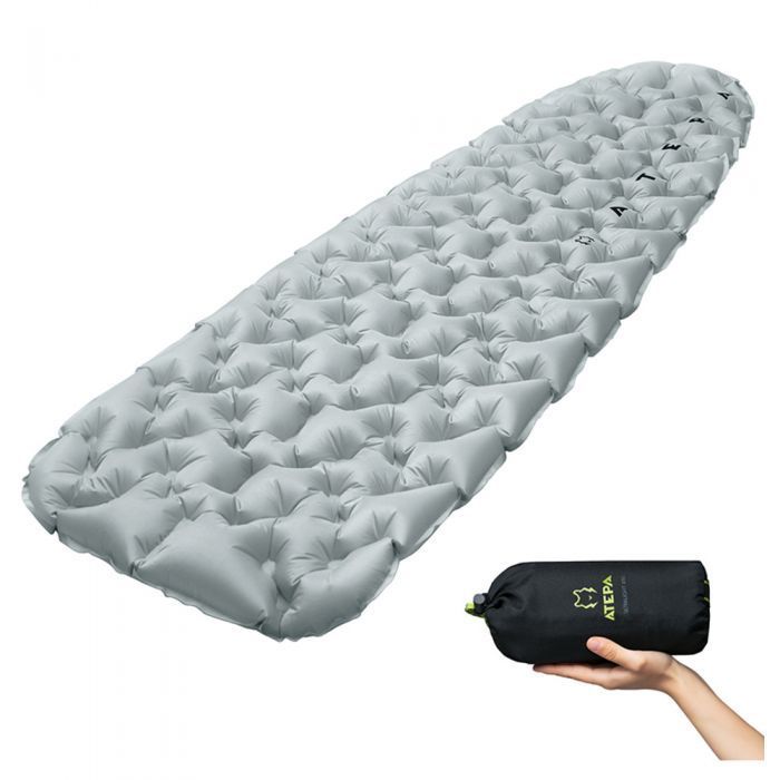 Portable Inflatable Camping Mat with Pillow Air Mattress Pad Sleeping Bag  Hiking | eBay
